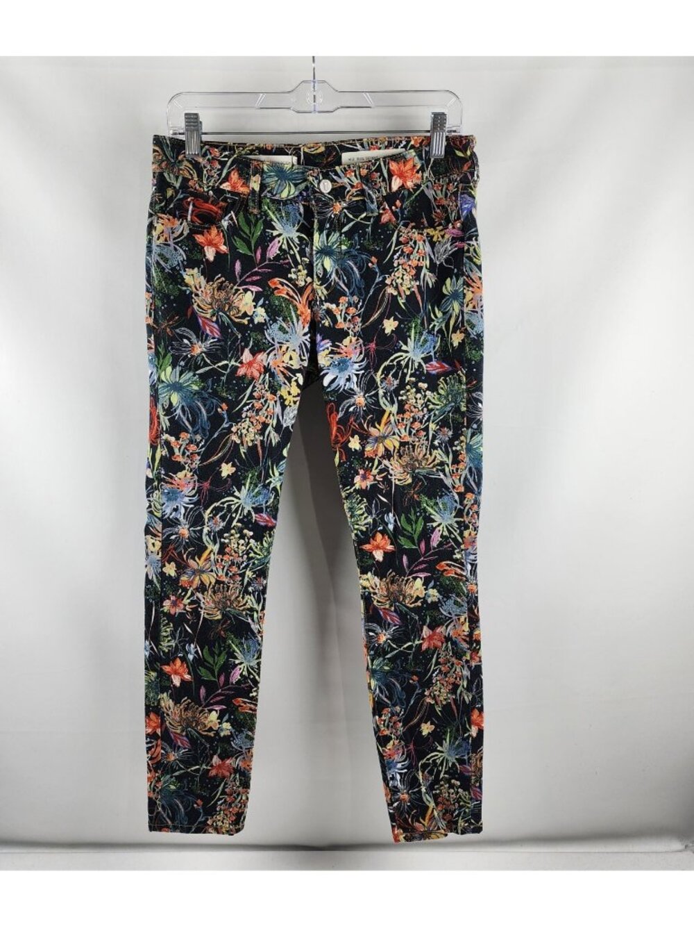 Pilcro & The Letterpress Pants Womens 28x27 Multi Floral Mid Rise Skinny